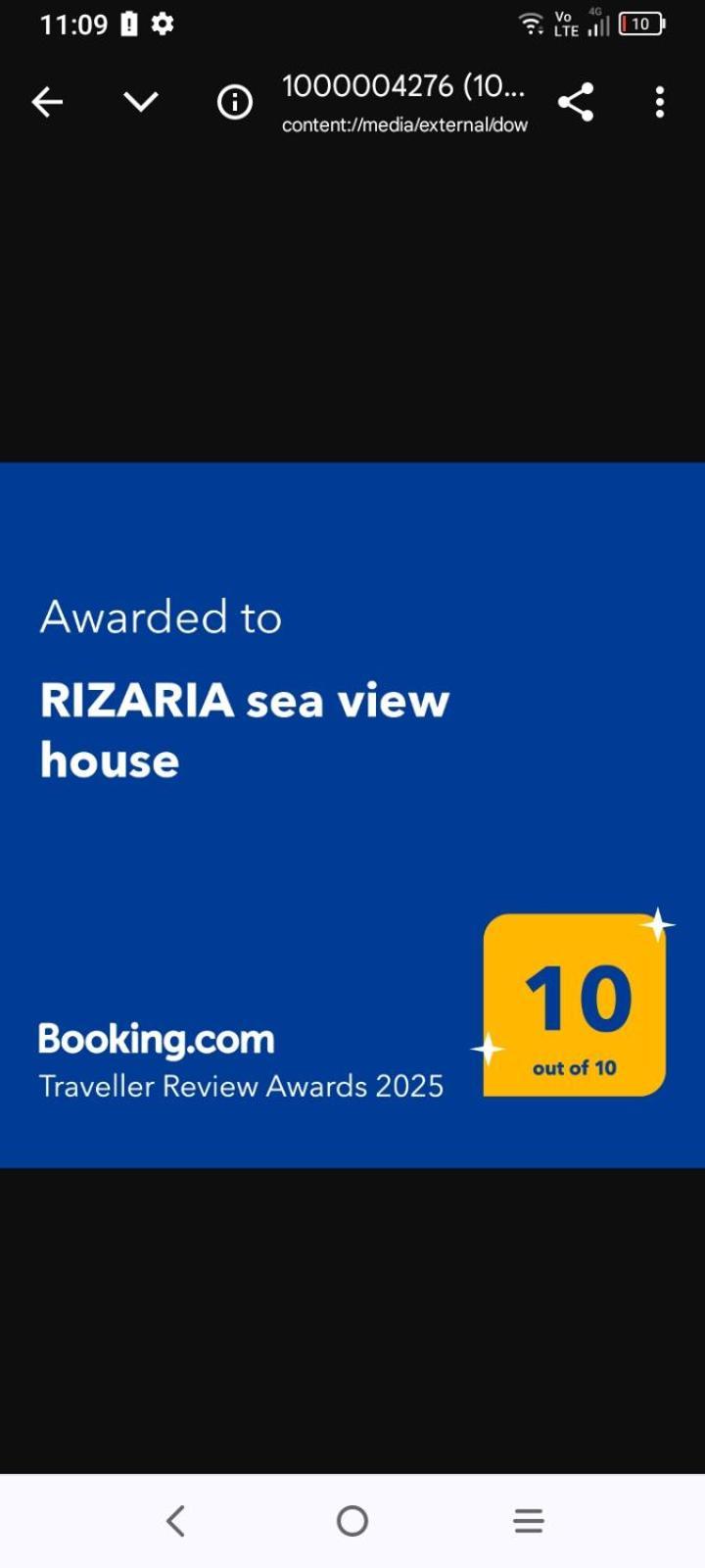 הוילה Spartylas Rizaria Sea View House מראה חיצוני תמונה